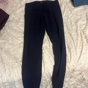 Athleta girls leggings navy blue size L